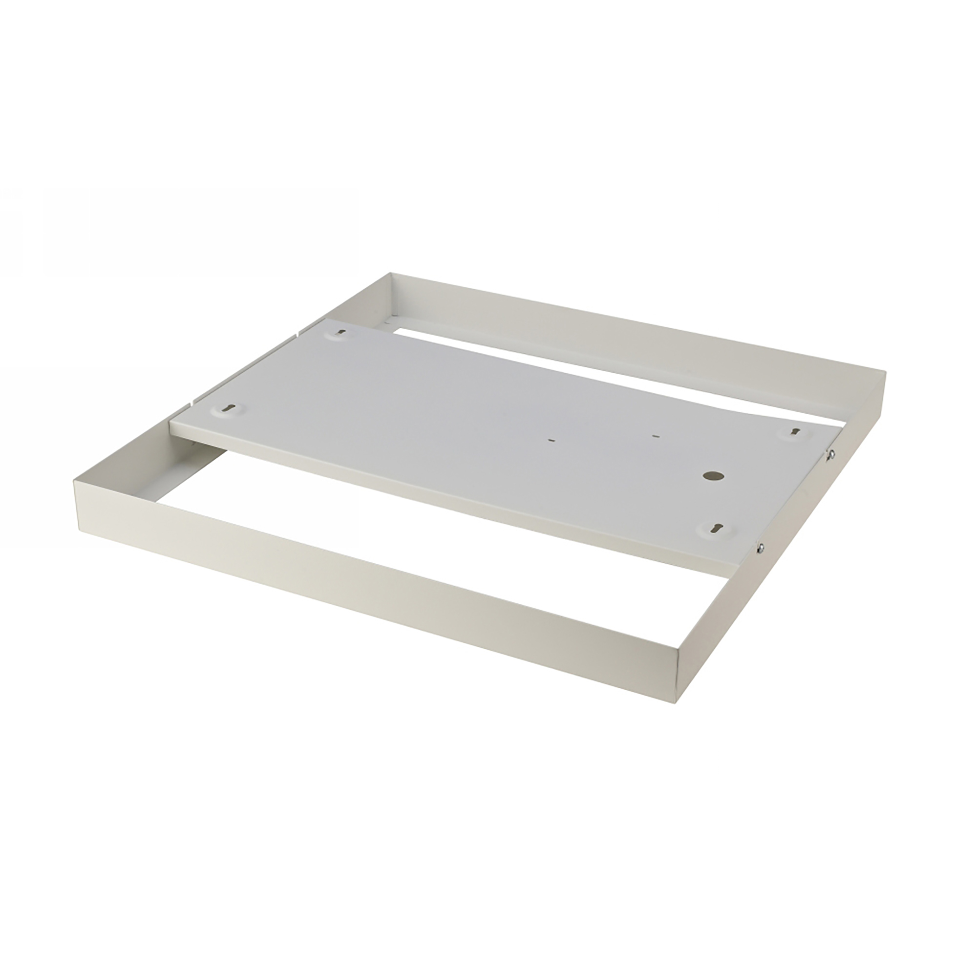 DA240005/TW  Piano 66 Surface Mounting Frame In Textured White For Panel 595x595mm, 5yrs Warranty